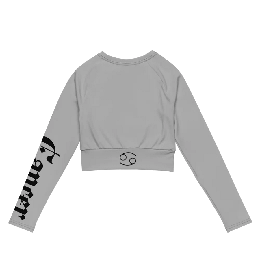 Cancer All-Over Long Sleeve Crop Top product image (10)