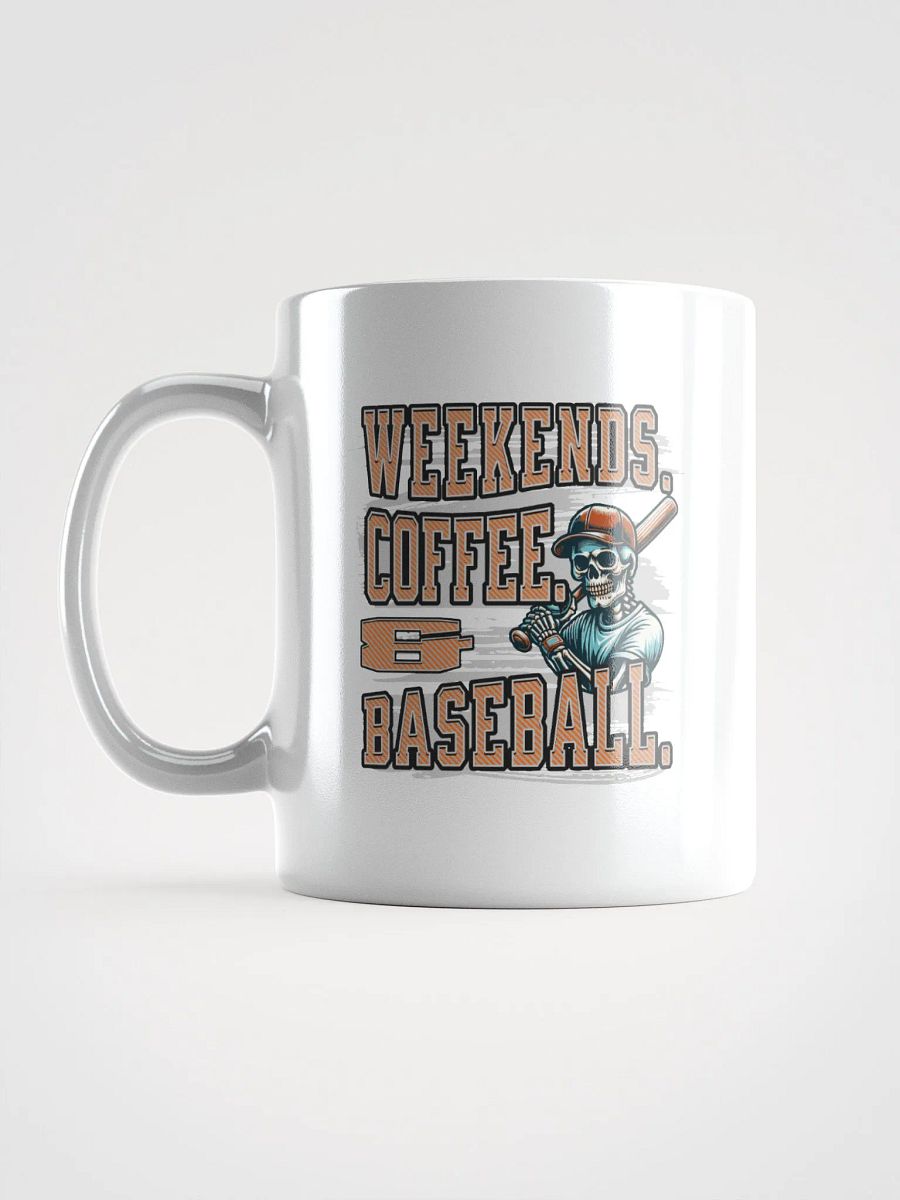 Weekends Coffee And Baseball Skeleton Sporty Mug product image (1)