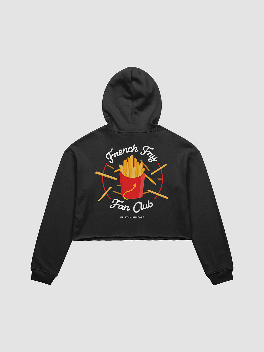 French Fry Fan Club Cropped Hoodie - Black product image (1)