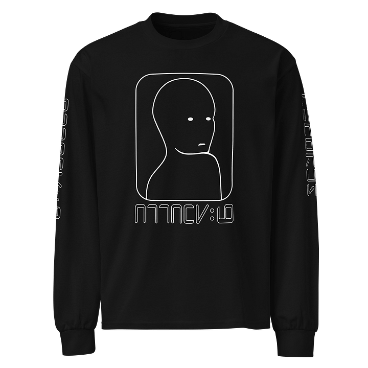 ATTACKNINE "Visitor" - Black Unisex Heavyweight Long Sleeve Shirt product image (1)