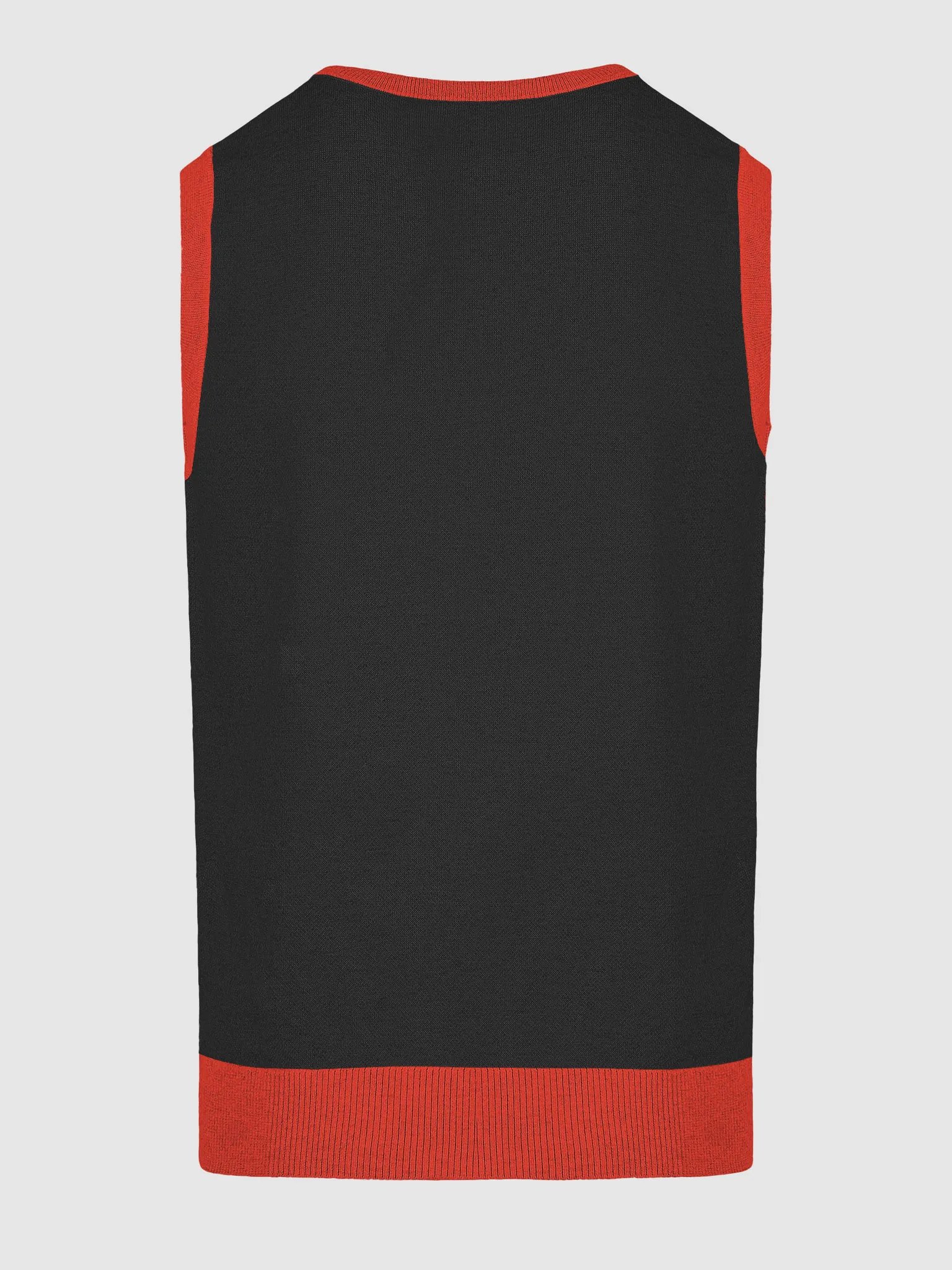 Multicolored Knitted Vibe V-Neck Vest product image (19)