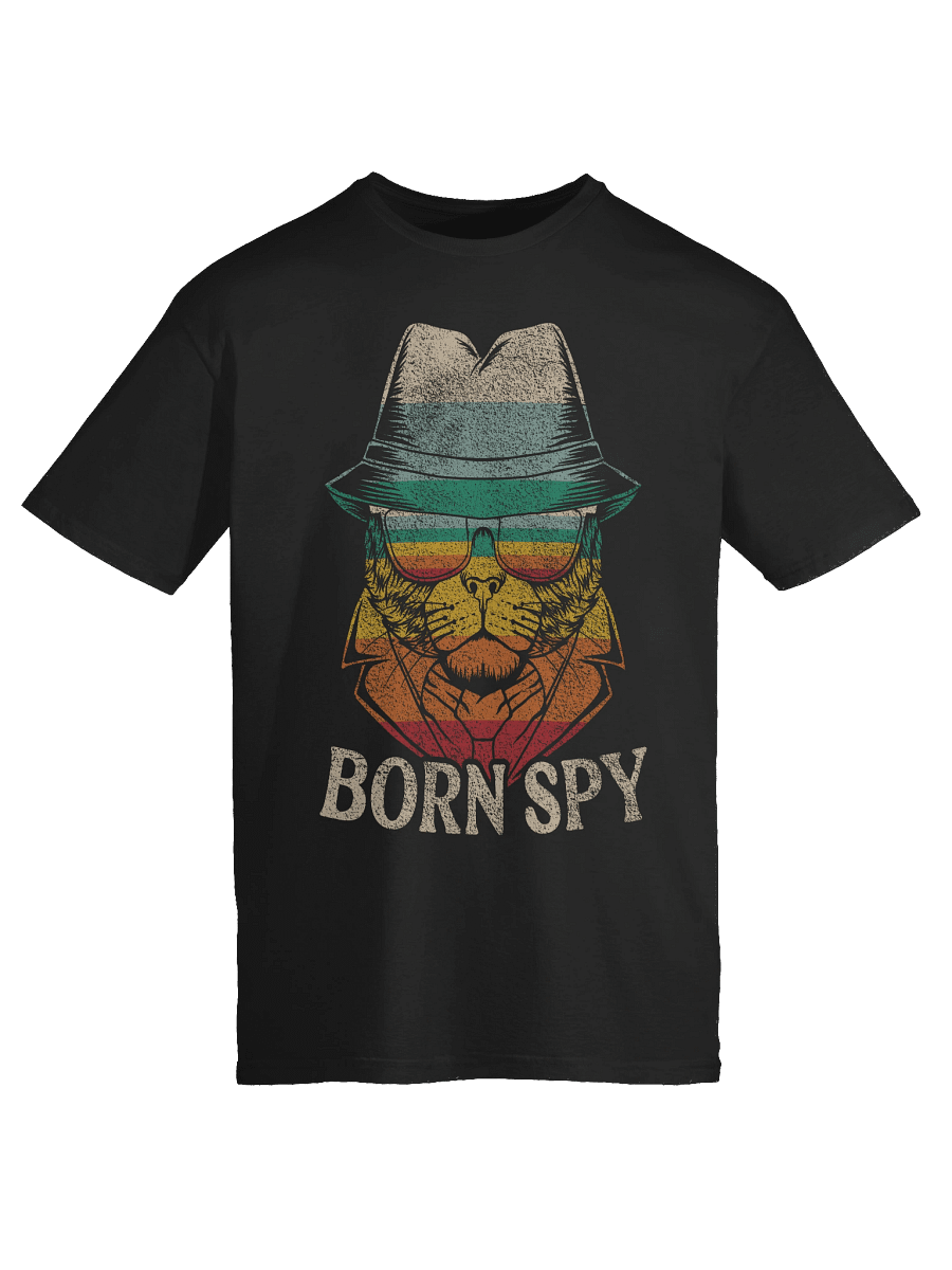 Born Spy Retro Cat T-Shirt product image (51)