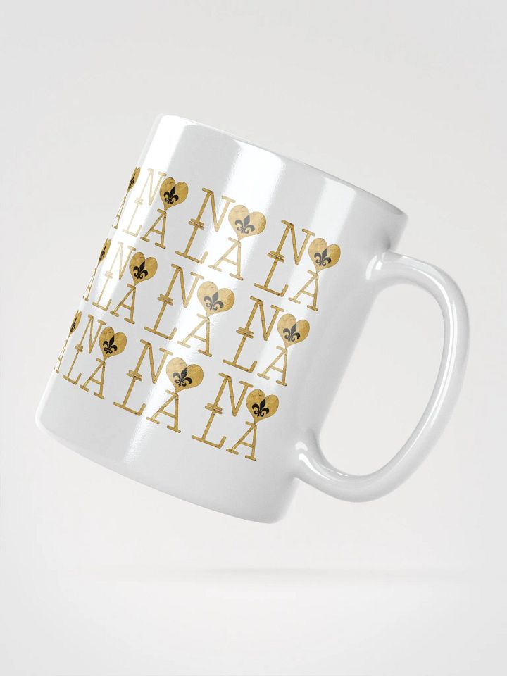 I LOVE NOLA **LEGACY MUG** (GOLD WRAP FULL OUTLINE INFINITY WALL) product image (6)