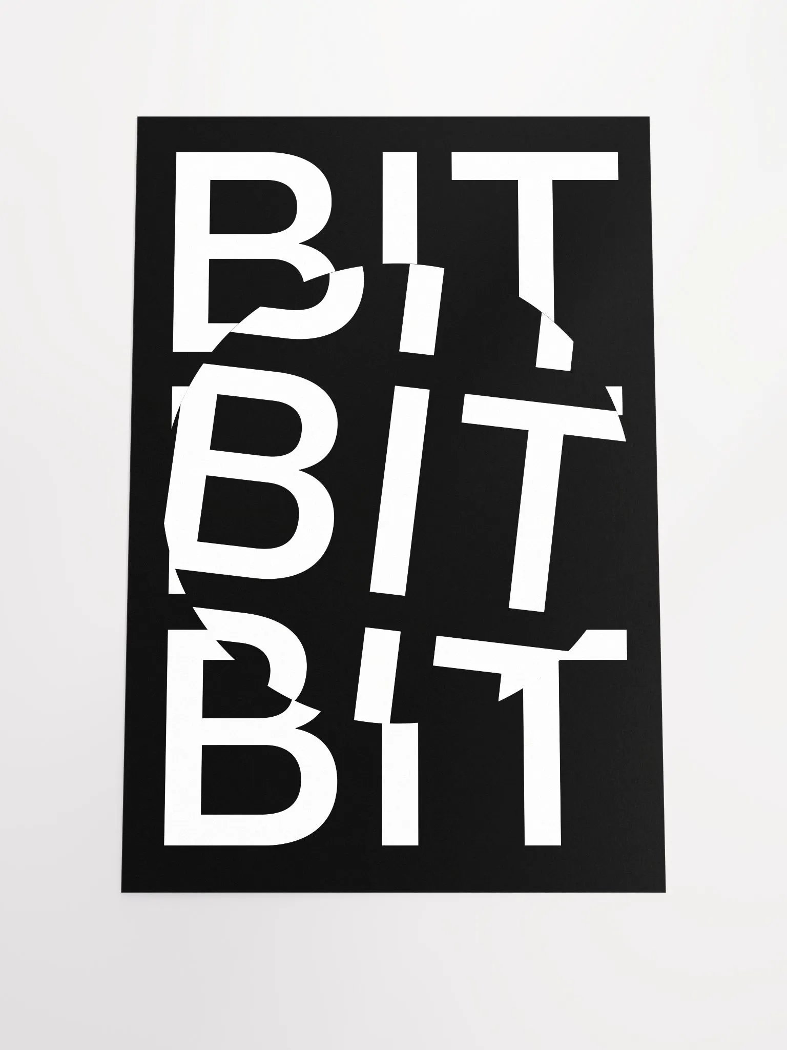 Bit Coin Poster (black) product image (1)