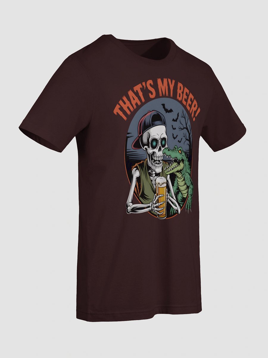 Skeleton & Crocodile 'That's My Beer!' T-Shirt product image (79)