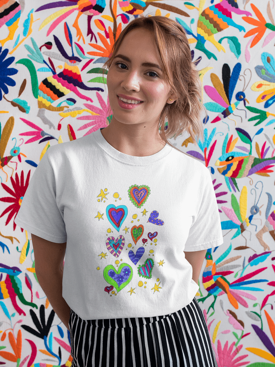 Abstract Hearts and Stars Unisex Tee product image (7)