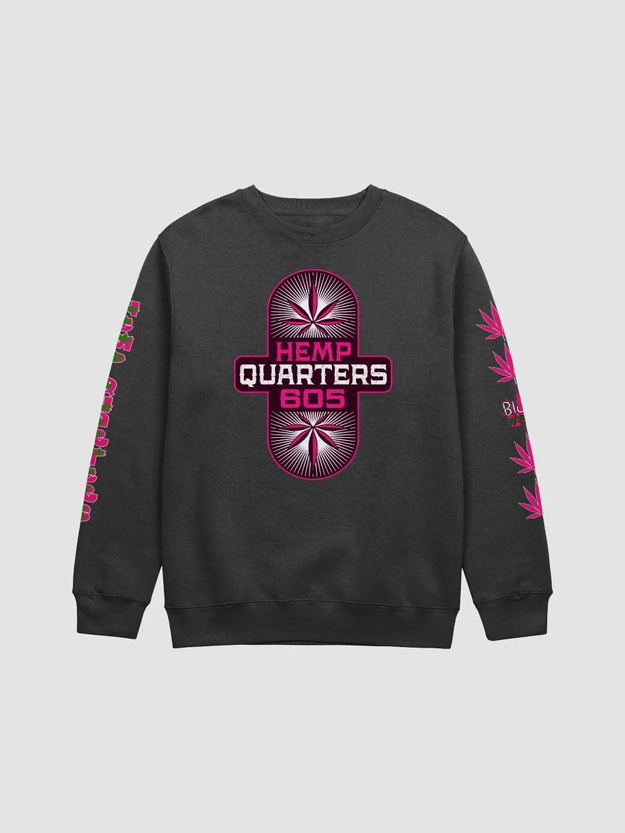 Hemp Quarters Pink Front/Read/Sleeves Black Sweat product image (1)