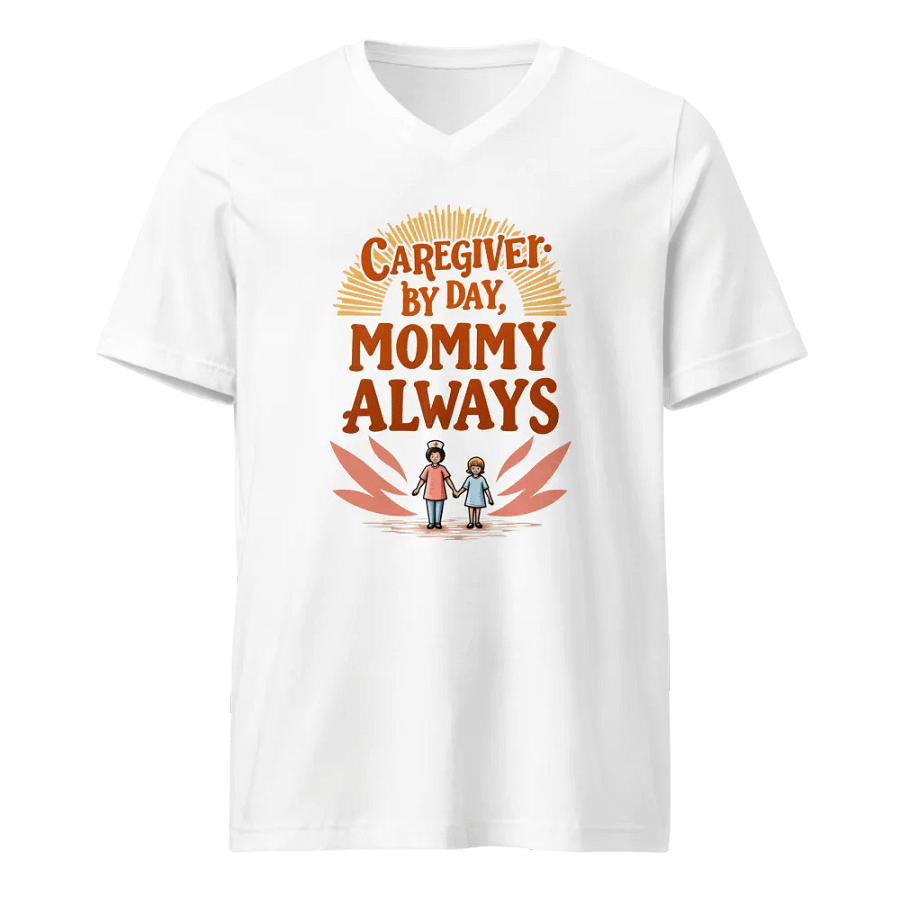 Caregiver By Day, Mommy Always V-Neck Tee product image (5)