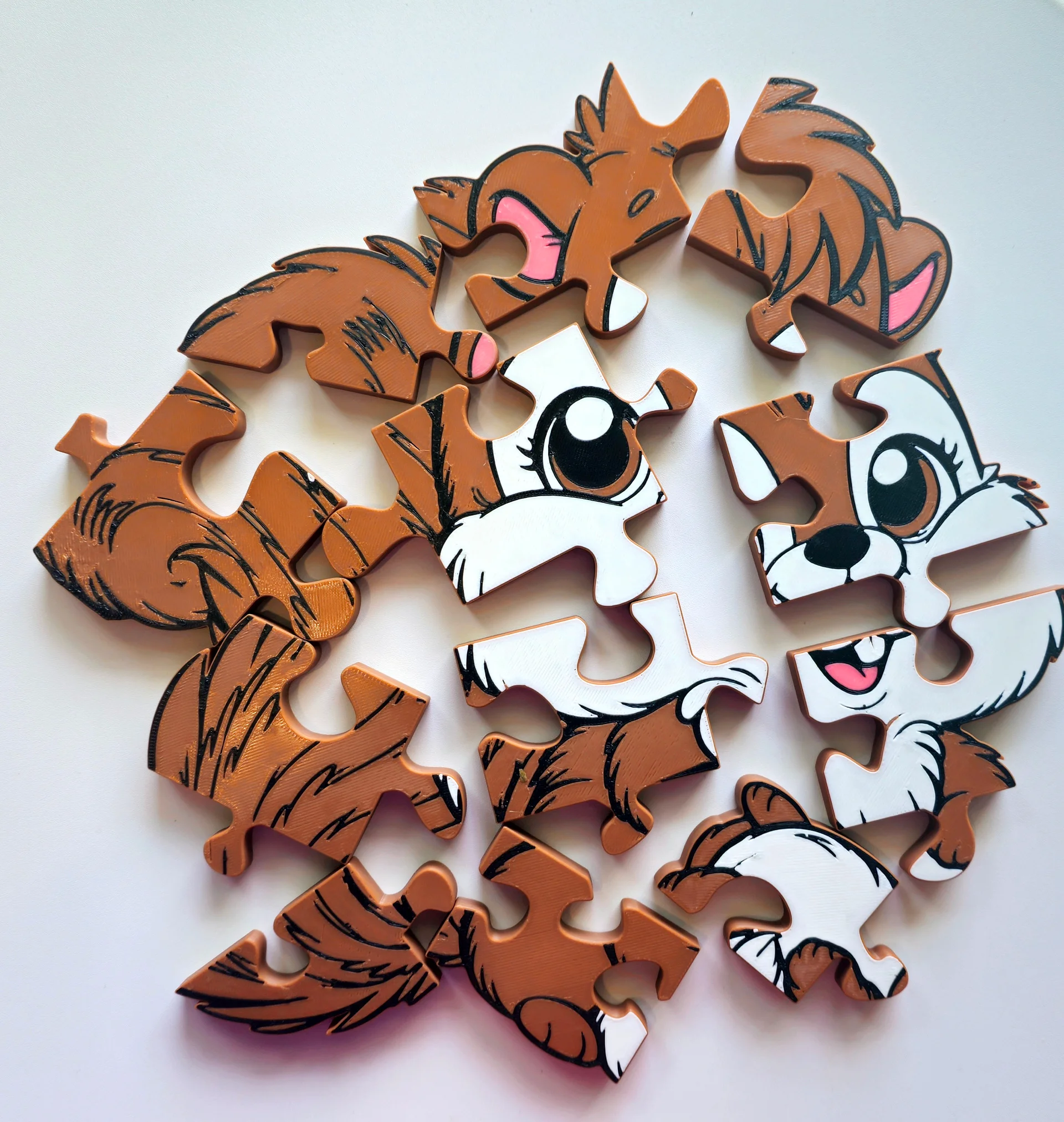 Chipmunk 3D Printed Jigsaw Puzzle – A Nutty Fun Challenge for Kids! product image (2)
