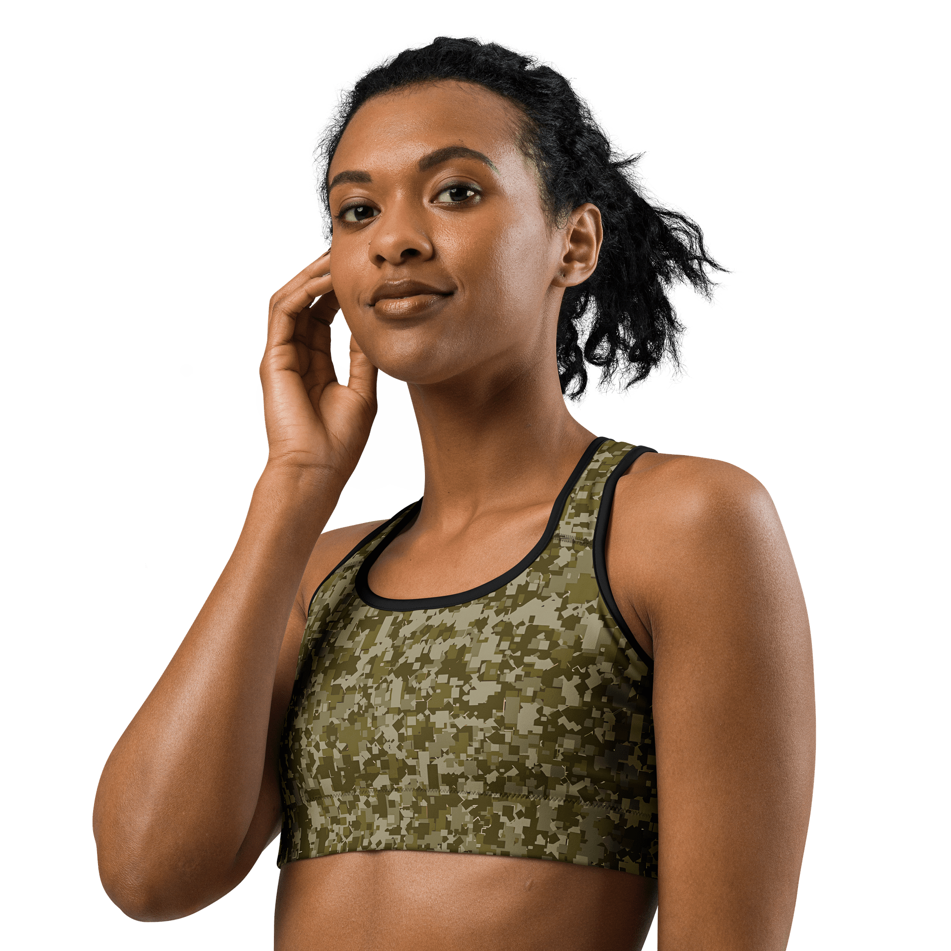 Tactical Camo Custom Sports Bra product image (2)