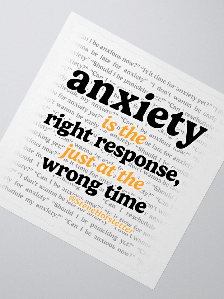 Anxiety Sticker product image (4)