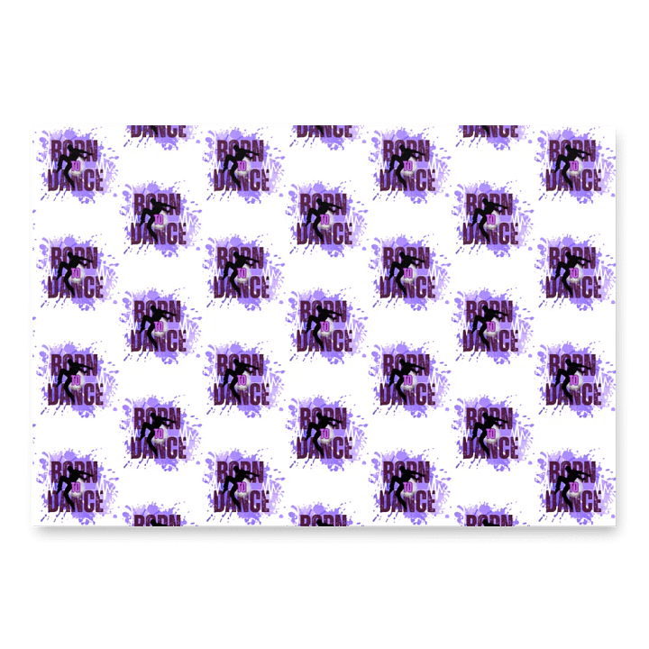 Born To Dance His Silhouette Wrapping Paper Set product image (1)