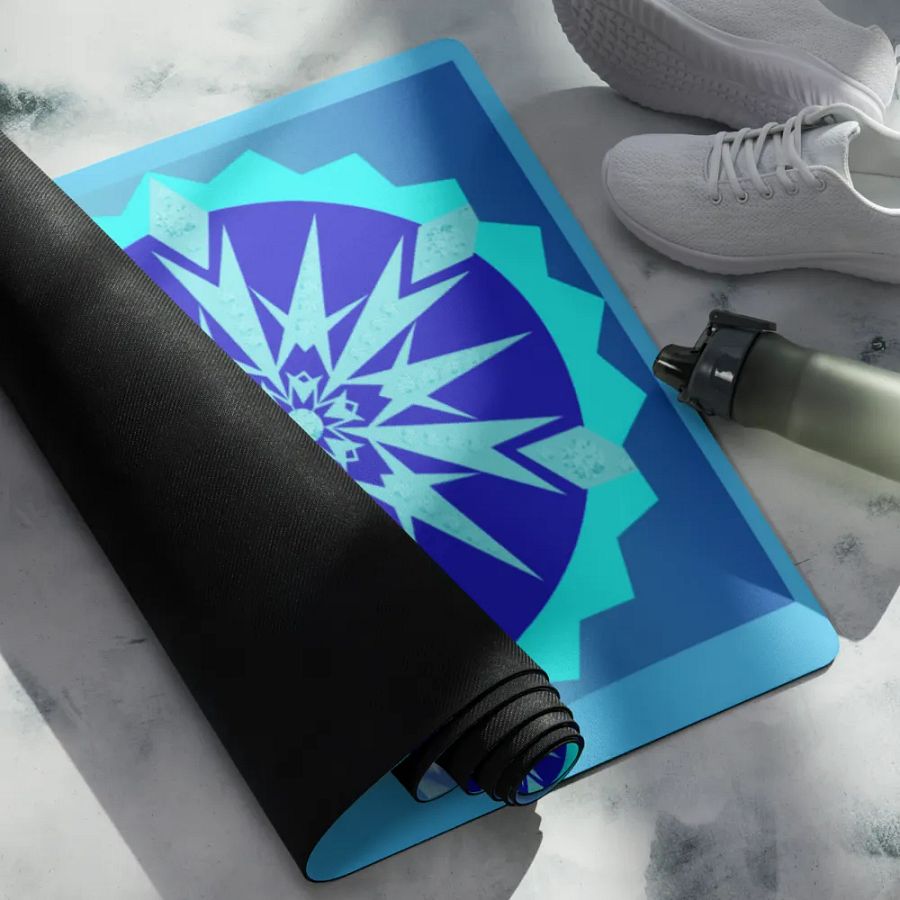 snowflake yoga mat product image (4)