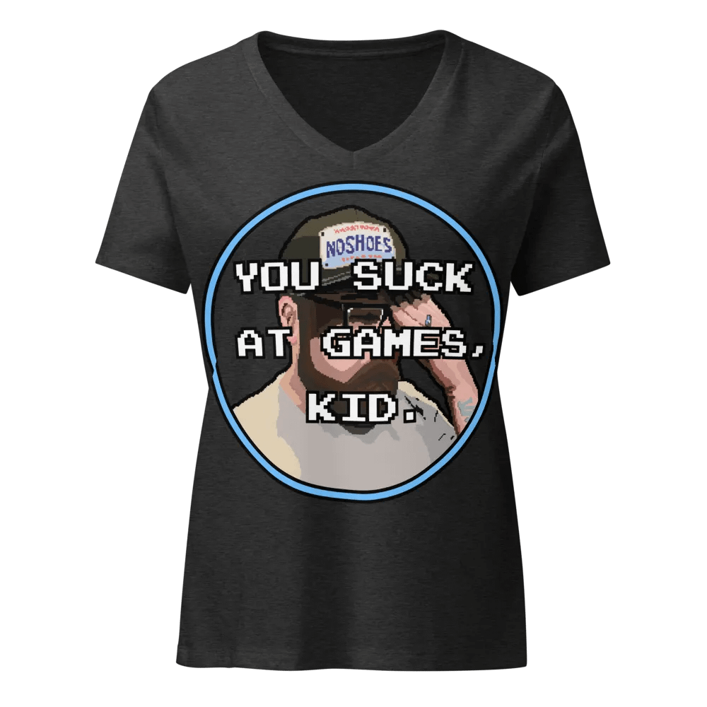You suck at games, Kid Ladies V Neck product image (3)