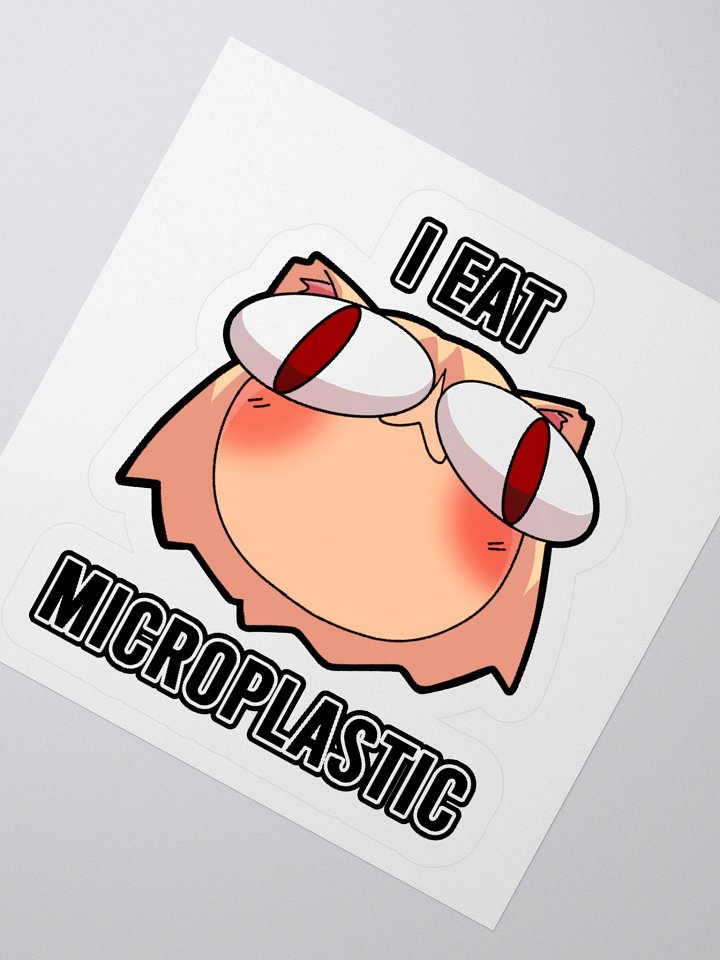 Neco Arc - I Eat Microplastic (Kisscut sticker) product image (2)