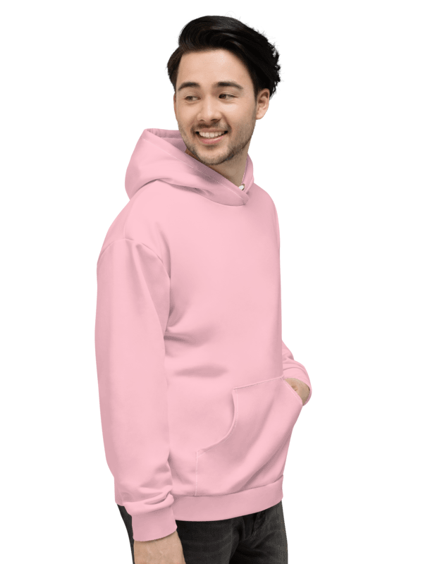 Plain Color Pink Hoodie product image (7)