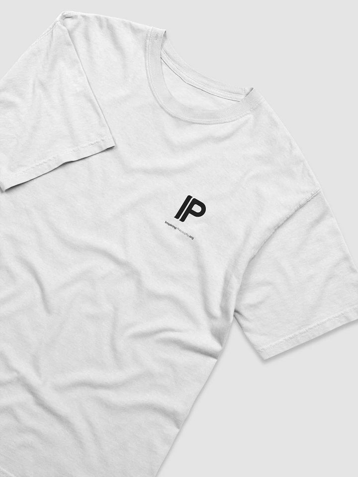 Philosophical Comfort: Inspiring Philosophy 'IP' BLACK Logo T-Shirt product image (2)