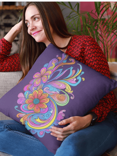 Rainbow Bloom - Pillow product image (2)
