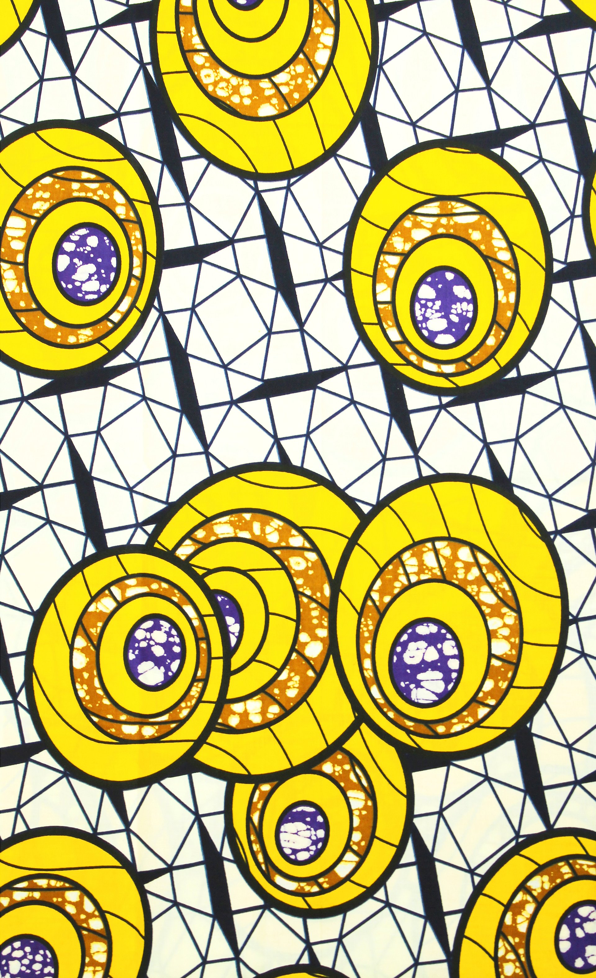 Scampolo Tessuto Wax Print - Design Astratto - 32 cm x 116 cm - cod.590/A product image (1)