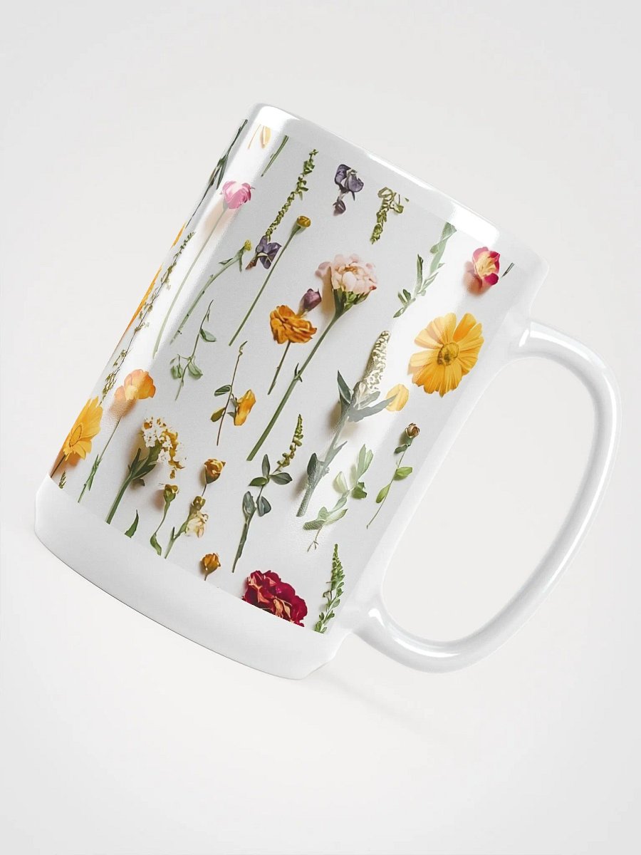 Boho Wildflowers Coffee/Tea Mug, Botanical Tea Cup 15 Oz. product image (4)
