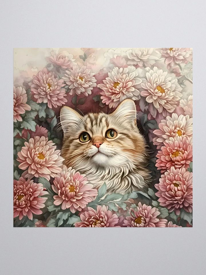 Chrysanthemum Cat Stickers product image (1)