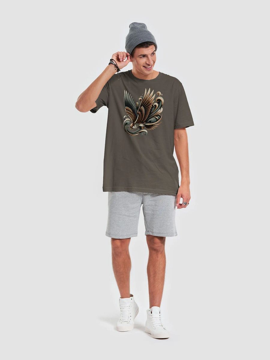 Falcon T-Shirt, Majestic Falcon Artwork, Bold Bird of Prey Tee, Nature-Inspired Graphic, Unique Gift for Wildlife Lovers, Dynamic Falcon Flight T-Shirt product image (4)