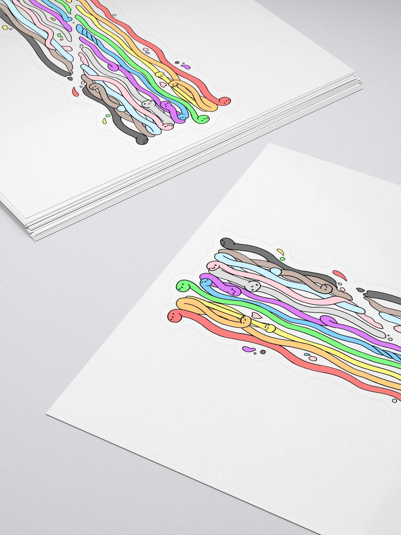 PRIDE WORM 2023 - Kiss Cut Sticker product image (4)