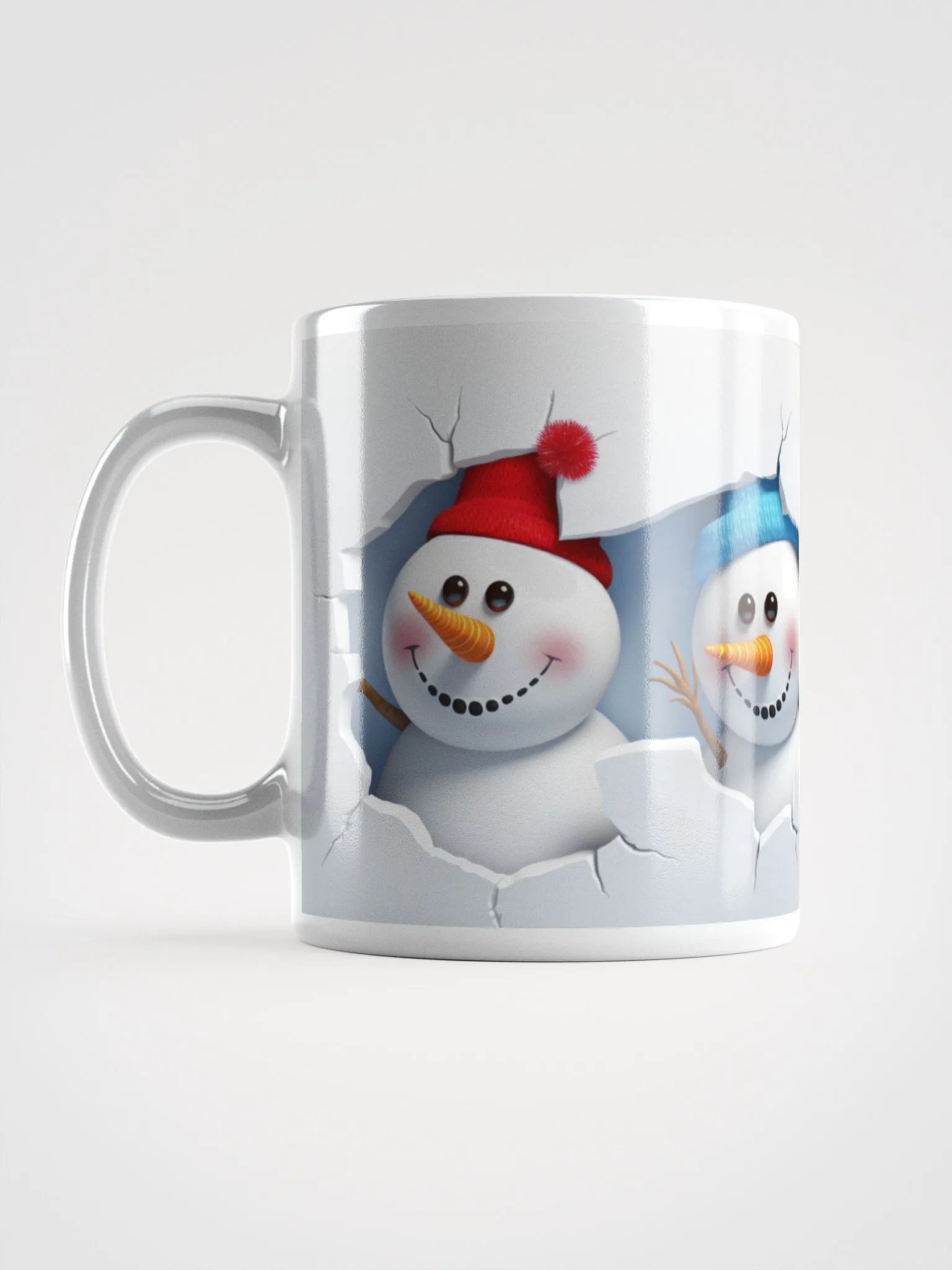"Frosty's Quirky Quartet" 3D Christmas Mug product image (6)