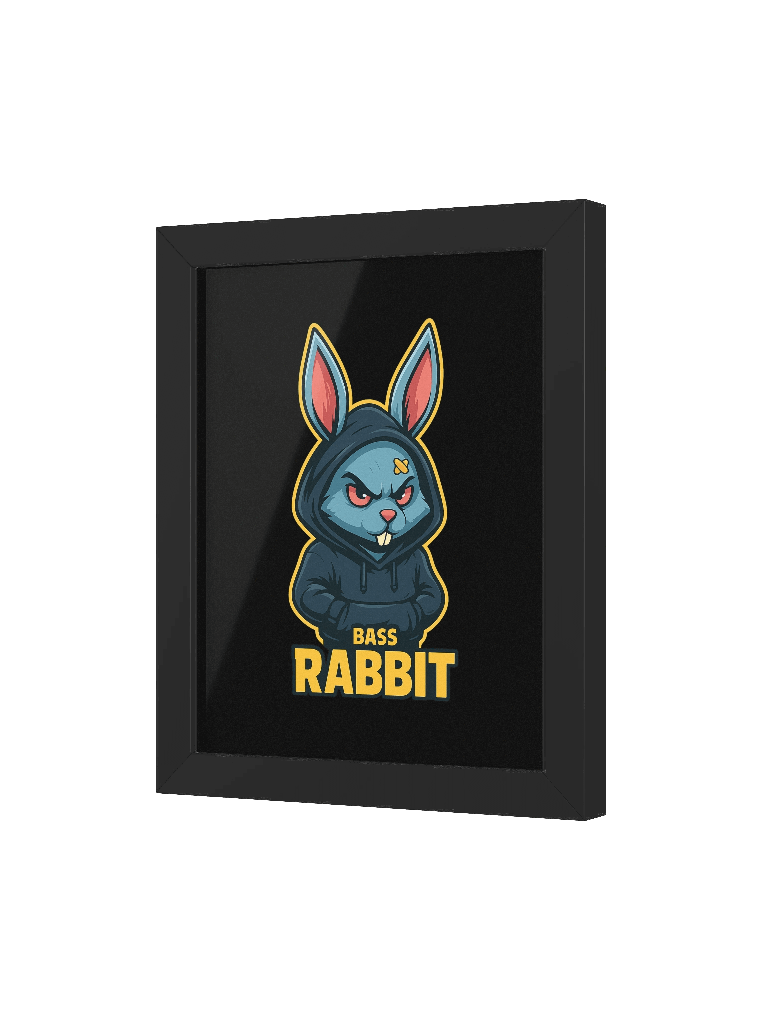 Framed High-Quality Bass Rabbit Poster (in) product image (3)