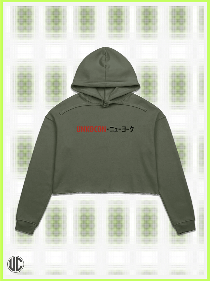UnkoCon – Rockaway Beach NY Skater Crop Hoodie product image (1)