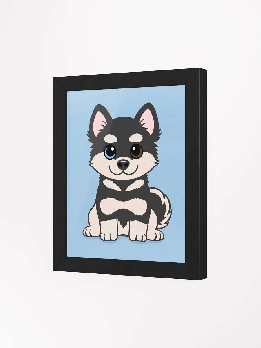 Black and Tan Husky Puppy Framed Illustration product image (18)
