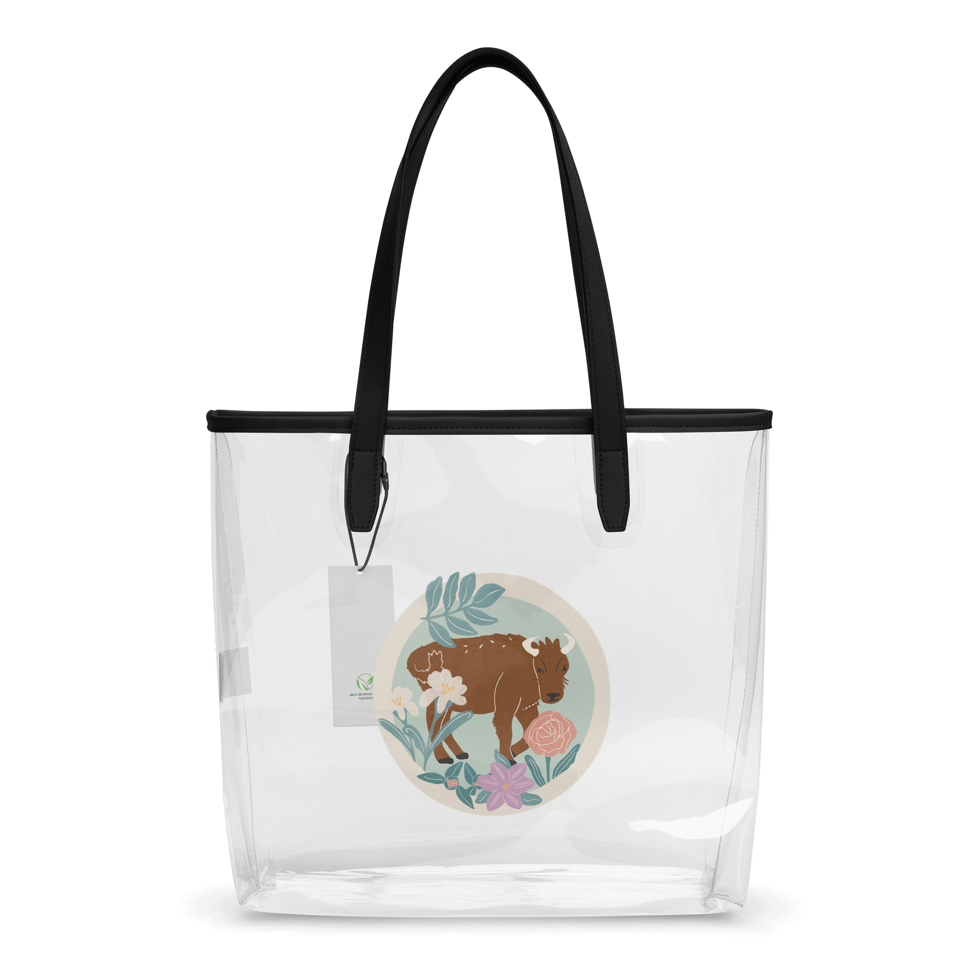 Bison transparent tote bag product image (2)