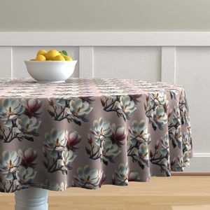 Seamless Pattern - Magnolia Pattern 1 on Beige Background product image (7)
