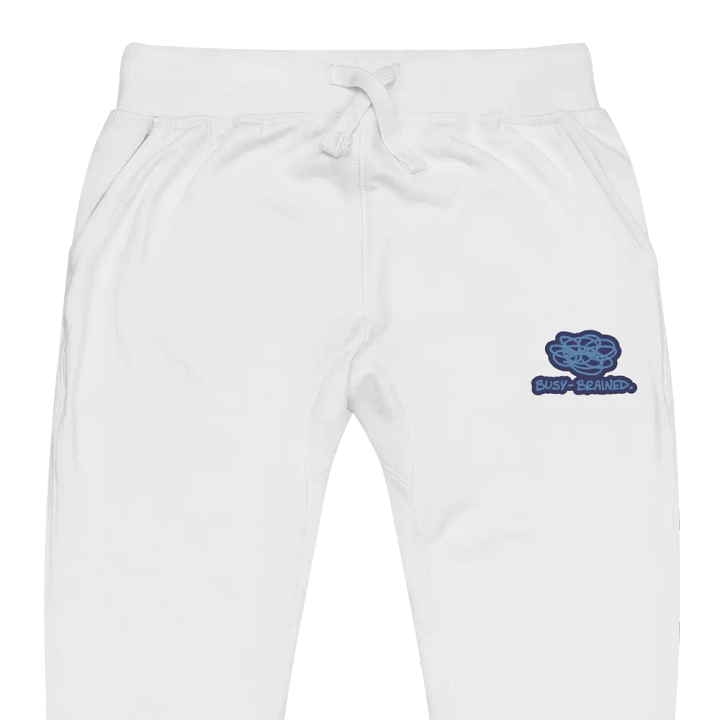 BUSY-BRAINED (electric design) embroidered fleece joggers product image (13)