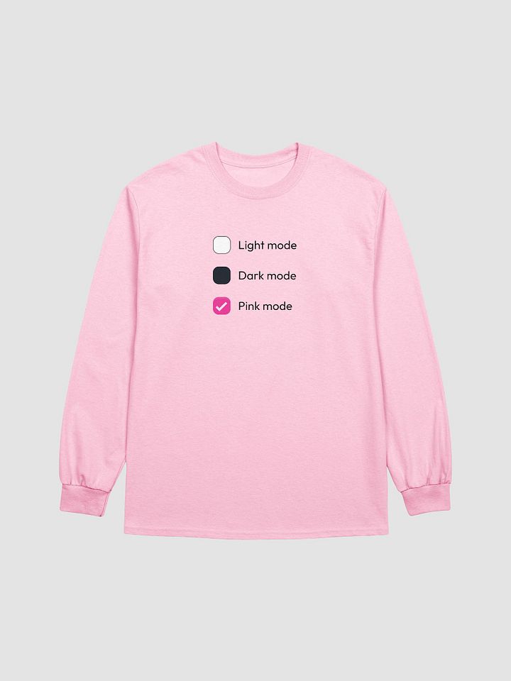 pink mode long sleeve t-shirt product image (1)