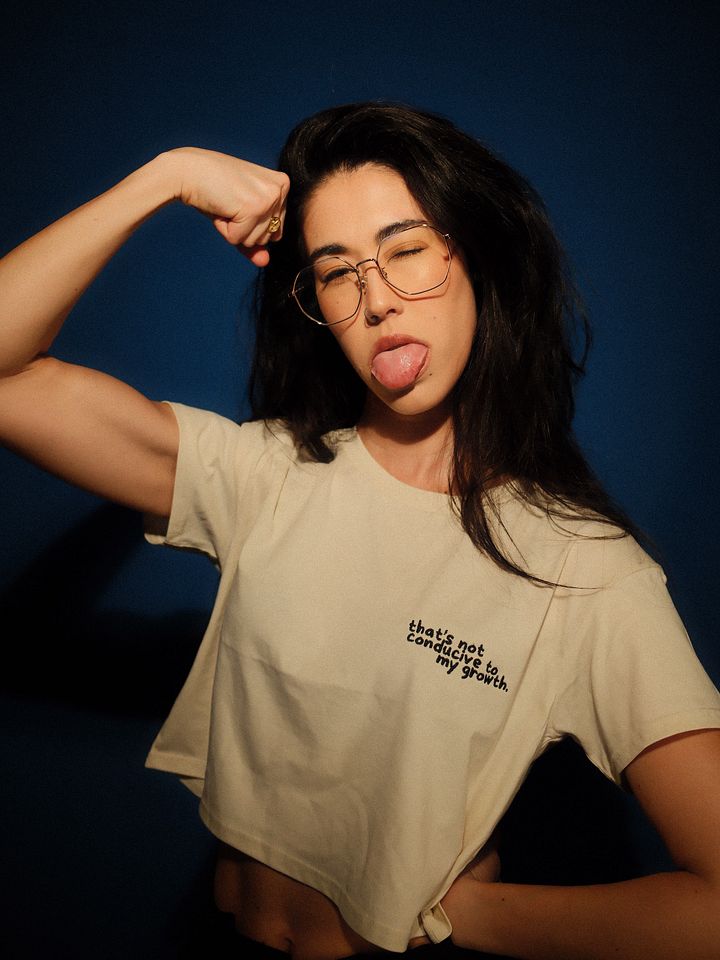 Conducive Cropped Tee (Embroidered) product image (2)