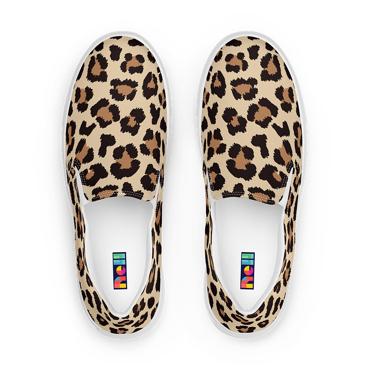 Leopard Print Women's Slip-On Canvas Shoes product image (1)
