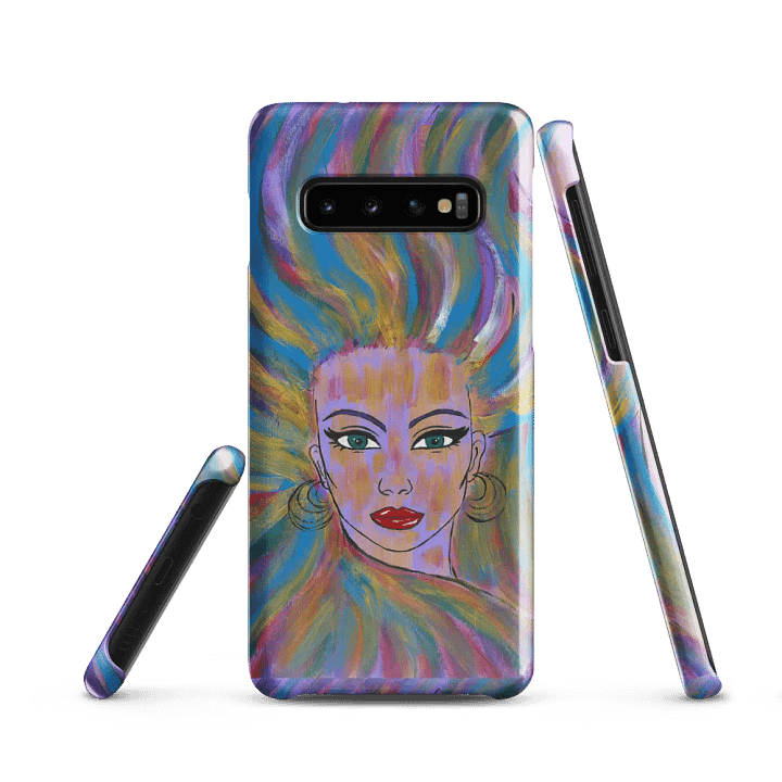 Girl with colorful hair - (art by Dina R.) - acrylic painting picture - Snap Case for Samsung Galaxy S models product image (1)