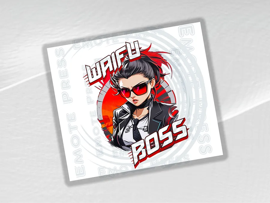 Waifu Boss 20 oz Skinny Stainless Steel Tumbler - White - v1 product image (2)