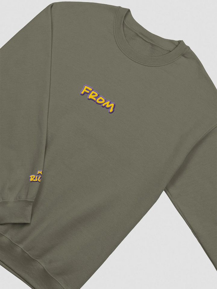 my left from my right embroidered crewneck (TULIP DESIGN) product image (1)
