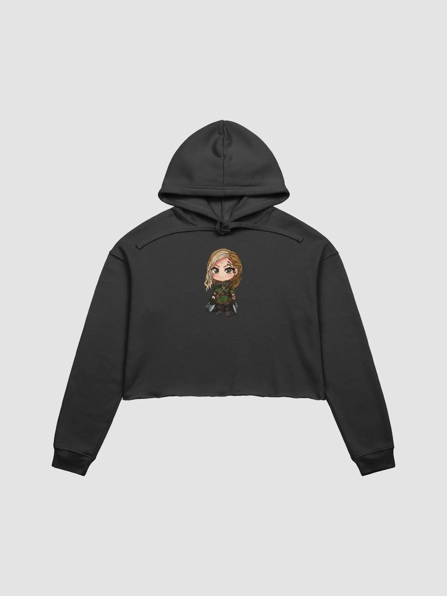 Queen Alpha Jen Character Crop Hoodie product image (1)