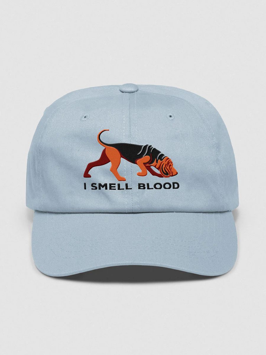I Smell Blood Classic Dad Hat(Embroidered) of a Bloodhound(Black & Tan) product image (9)