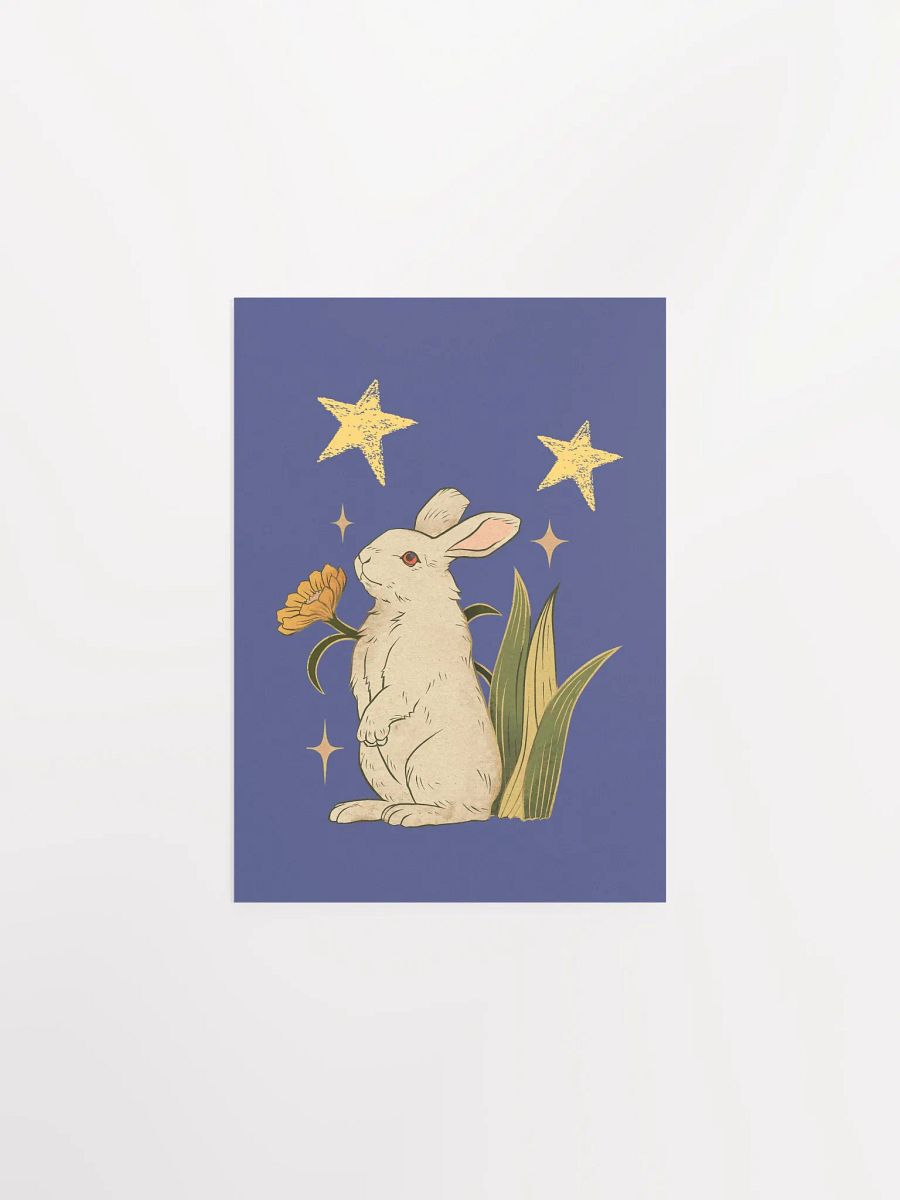 Stargazing Rabbit | Poster product image (1)