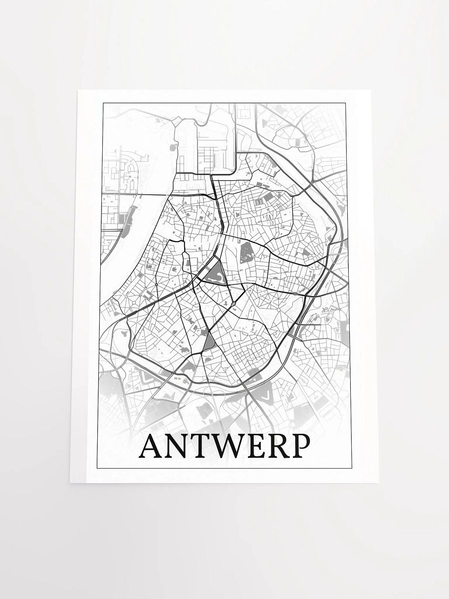 Antwerp, Belgium, city map print product image (16)