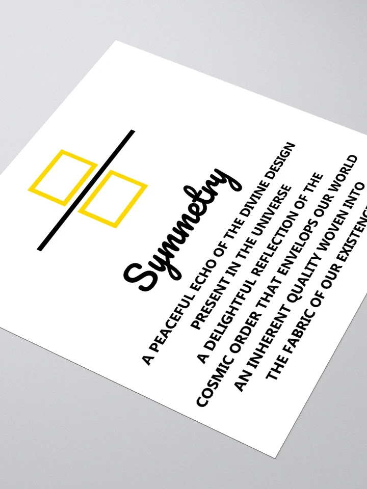 Symmetry Sticker - yellow line product image (1)