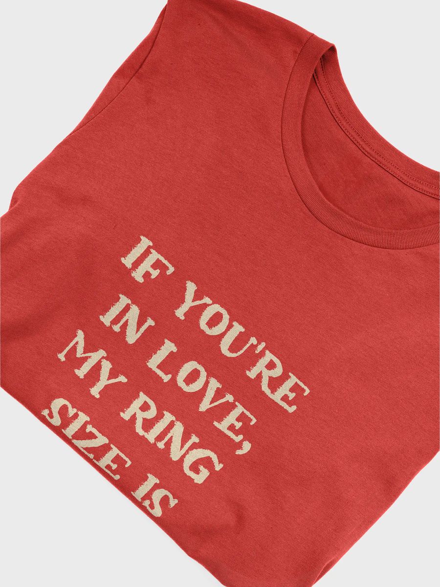 If you're in love... 