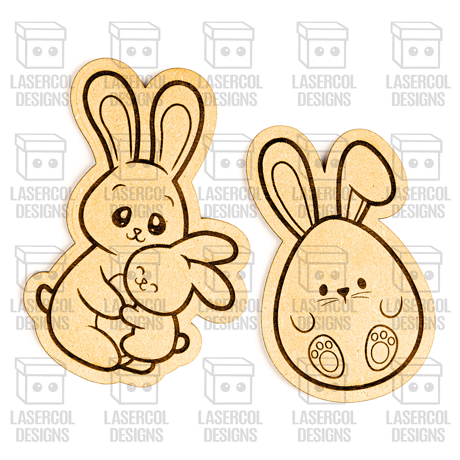 Easter Bunny DIY Paint Kit Set 8 V2- Laser Cut Files product image (8)