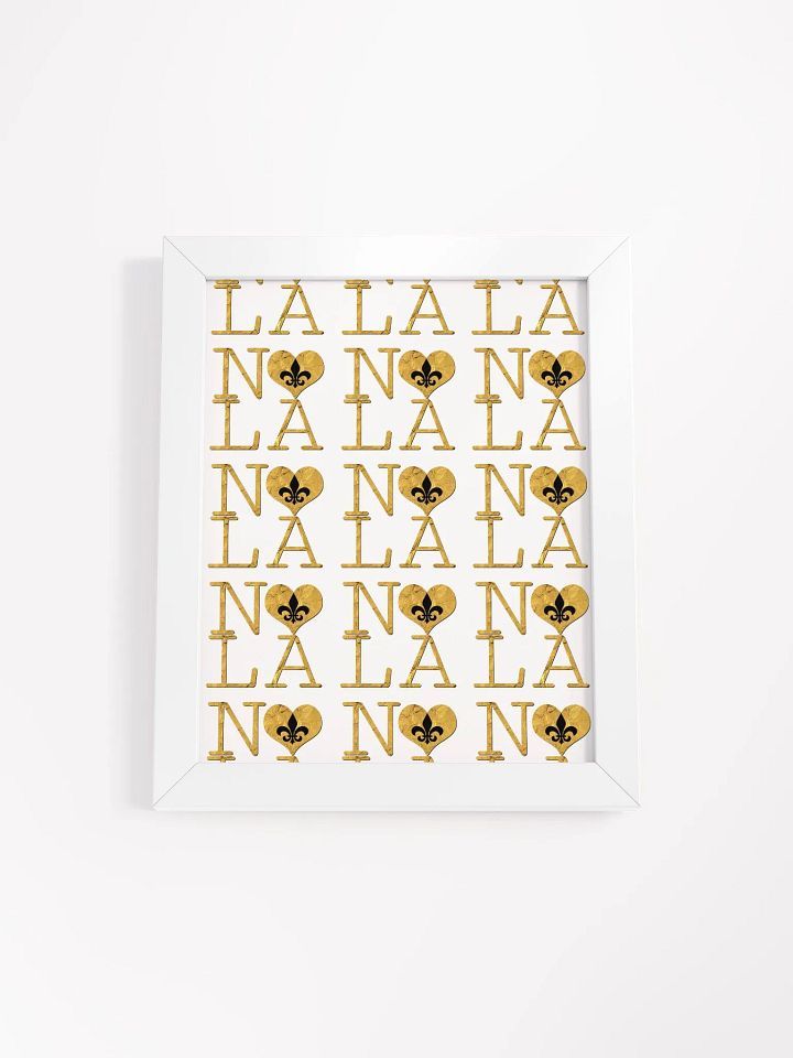 I LOVE NOLA **LEGACY POSTER** (GOLD WRAP FULL INFINITY WRAP) product image (1)