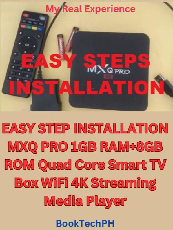 E-Book - Easy Step Installation MXQ Player Smart TV Box WiFi 4K Streaming Media player eBOOK product image (1)