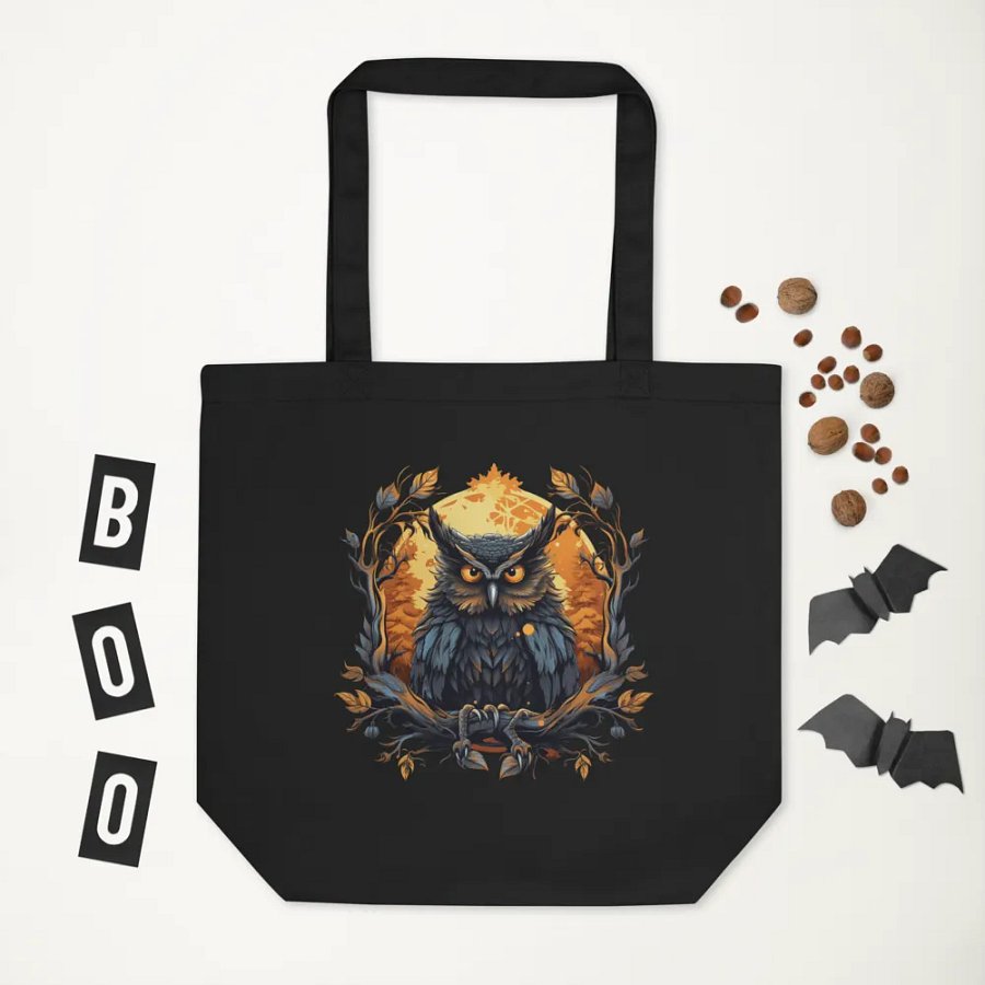 Majestic Owl Sunset Eco Tote product image (6)